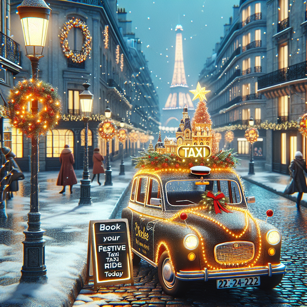 Christmas in Paris: Book Your Festive Taxi Ride Today